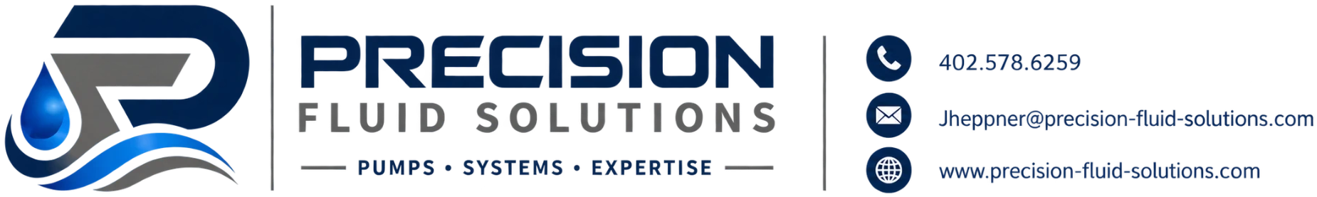 Precision Fluid Solutions, Pumps · Systems · Expertise